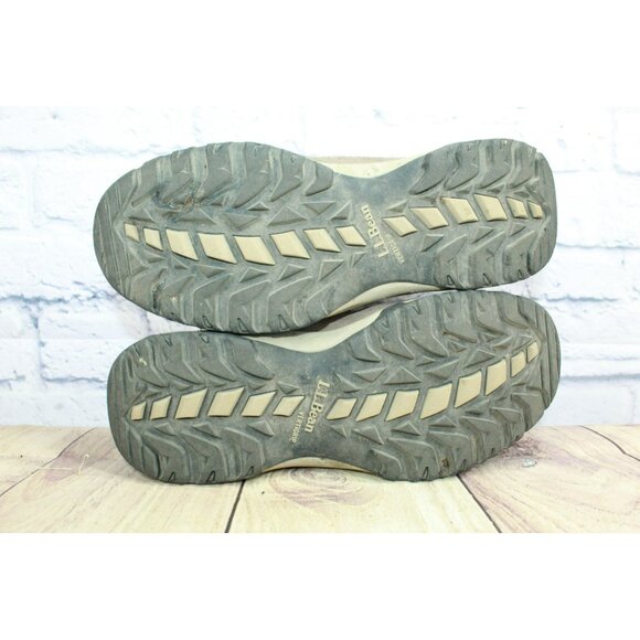 LL Bean Model 4 Brown Suede Waterproof Lace Up Trail Hiking Boots Size 9 Wide - Picture 9 of 9